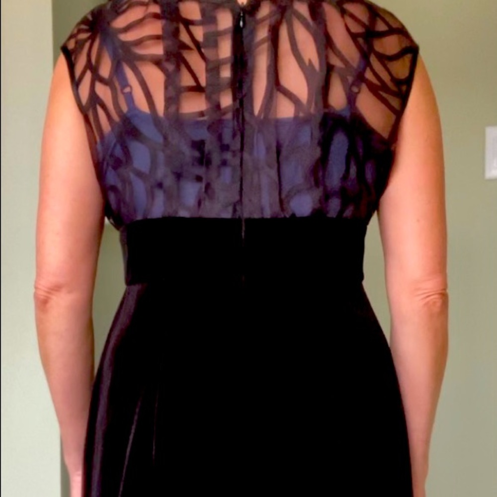 Black/blue cocktail dress